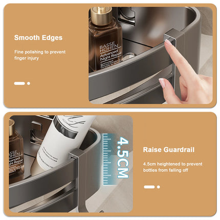 Bathroom Shelf for Shower Wall Mounted Shampoo Bottle Orangizer Shower Corner Rack Storage Punch-free Bathroom Accessories by zapcart