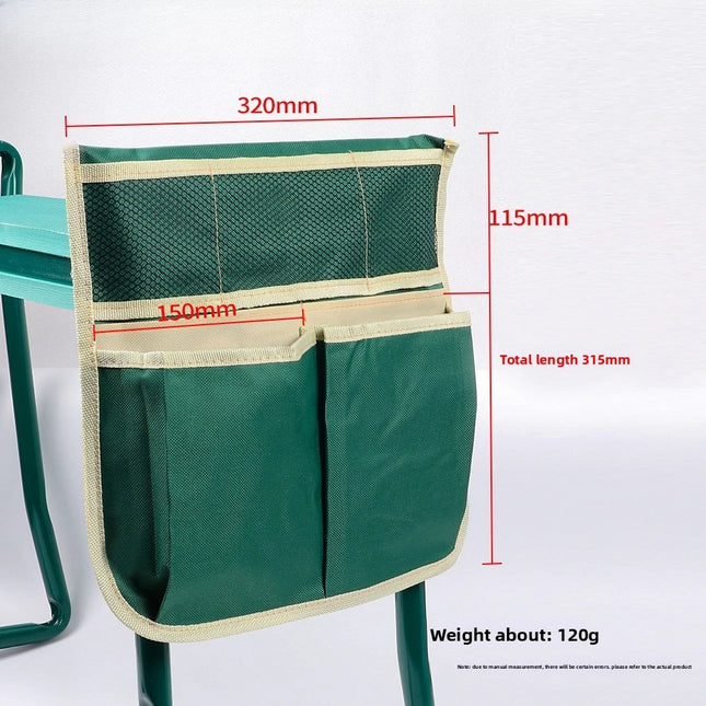 2 in 1 Garden Kneeler and Seat, Folding Garden Seat W/EVA Foam Kneeling Pad Removable Tools Pouch for Women Men Seniors by zapcart