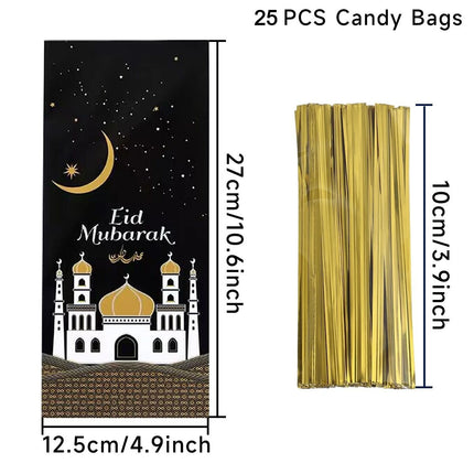 Eid Mubarak Gift Bags Ramadan Candy Cookies Muslim Party by zapcart