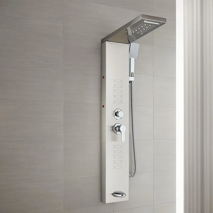 KEMAIDI Shower Panel Bathroom Shower Tower w/ LED Rainfall Waterfall Shower Head Body Massage Jet Shower Tub Spout Shower Column by zapcart