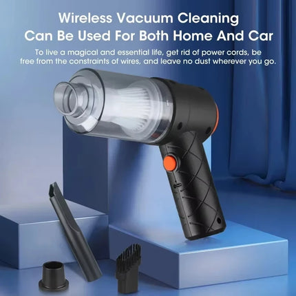 120W Wireless Car Vacuum Cleaner 6000Pa High-Power Cordless Handheld Portable Vacuum and Air Blower For Home Office Car by zapcart