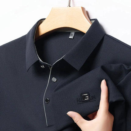 CN Zhejiang Mens Long Sleeve Polo Shirt Advanced Print by zapcart
