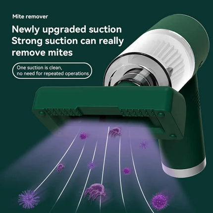 Dust Cleaner Bed Mite Removal Instrument Handheld UV Mattress Vacuum Cleaner Wireless Cleaning Machine for Pillows Sheets Brush by zapcart