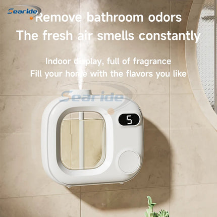 Searide Aromatherapy Machine Automatic Fragrance Spraying Bathroom Deodorization 50ML Essential Oil For Home Bedroom Toilet by zapcart