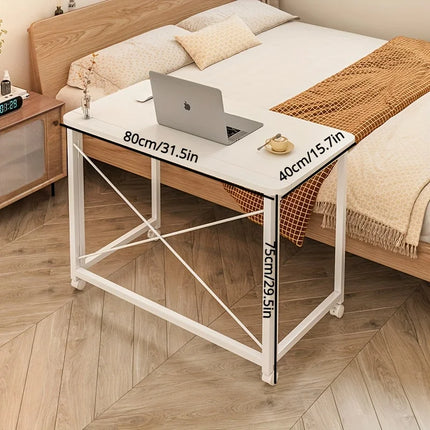 Folding desk, movable desk, home student computer desk, study desk, bedroom bedside desk, office desk computer desk by zapcart