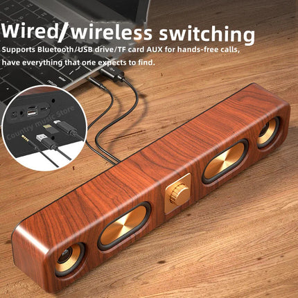 Honoursacy Portable Bluetooth Soundbar For TV And PC by zapcart