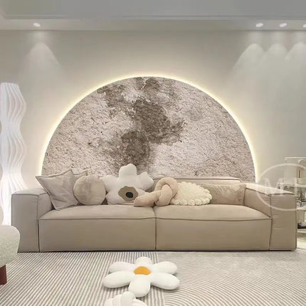 Moon Wall Painting Lamp Creative Minimalist Living Room by zapcart