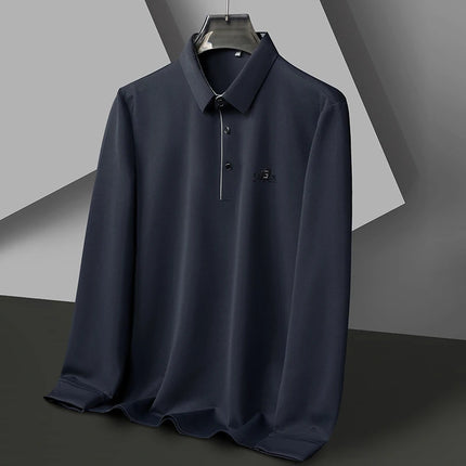 CN Zhejiang Mens Long Sleeve Polo Shirt Advanced Print by zapcart