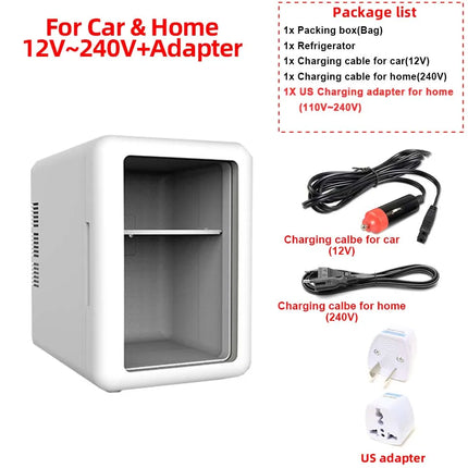 4L Mini Refrigerator Lightweight Design Popular Refrigerator Car Home Hot And Cold Dual-purpose Refrigerator For Camping Travel by zapcart