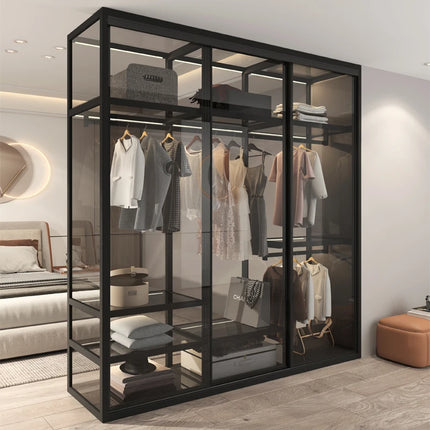 Living Room Bedroom Closet Storage Clothes Cupboard System Wardrobe Display Modern Minimalist Guarda Roupa Trendy Furniture by zapcart