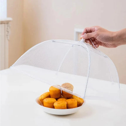 Mesh Folding Food Cover Washable Insect Proof For Home Kitchen Storage by zapcart