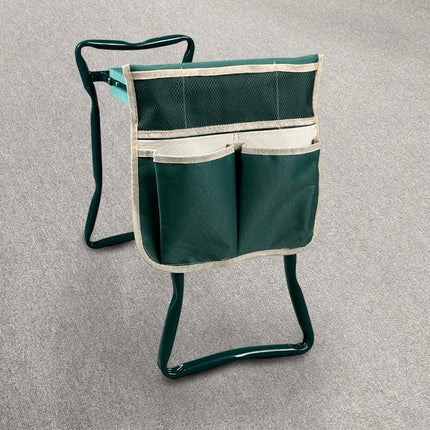 2 in 1 Garden Kneeler and Seat, Folding Garden Seat W/EVA Foam Kneeling Pad Removable Tools Pouch for Women Men Seniors by zapcart