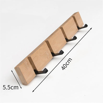 Wall Clothes Hooks Solid Wood Wall Hooks Towel Coat Clothe Racks Hook Shelf Living Room Wall Row Hook Rack Storage Key Holder by zapcart