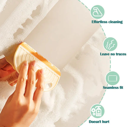 Hangable Silicone Squeegee For Glass And Tiles Reusable No Squeak Home Use by zapcart
