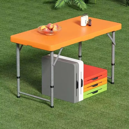 Height Adjustment Removable Table Outdoor Portable Folding Table Camping Desk Garden Waterproof High-Quality Dining Long Table by zapcart