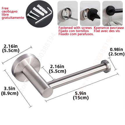 Wall Mount Toilet Towel Paper Holder Adhesive Black Silver Kitchen Roll Paper Stand Hanging Napkin Rack Bathroom Accessories WC by zapcart