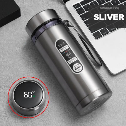 500ML-1Liter Stainless Steel Thermos Bottle with LED Temperature Display Sus304 Tea Water Bottle Vacuum Flask Portable Cups by zapcart