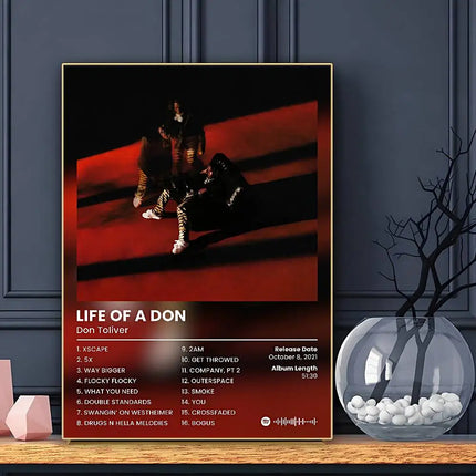 Rapper D-Don T-ToliverS Poster HD Art Sticky Wall Waterproof Home Living Room Bar Decoration by zapcart