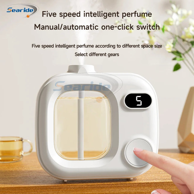 Searide Aromatherapy Machine Automatic Fragrance Spraying Bathroom Deodorization 50ML Essential Oil For Home Bedroom Toilet by zapcart