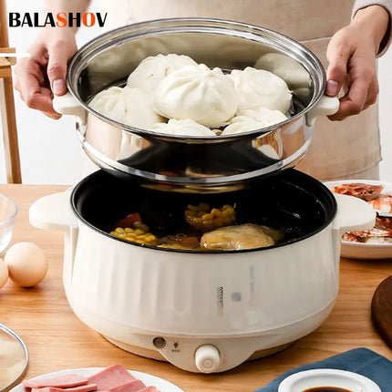 220V Multi Cookers Single/Double Layer Electric Pot 1-2 People Household Non-stick Pan Hot Pot Rice Cooker Cooking Appliances by zapcart