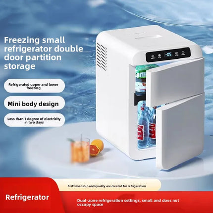 2025 New Dual Temperature Refrigerator, Separate Controls for Freezer/Fridge, Low Noise Apartment S1ize Dual Cooling Fridge by zapcart