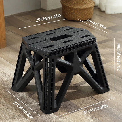 Portable Folding Chair High Load Bearing Durable Foldable Small Stool for Indoor/Outdoor Use, Camping, Hiking, Fishing, BBQ by zapcart