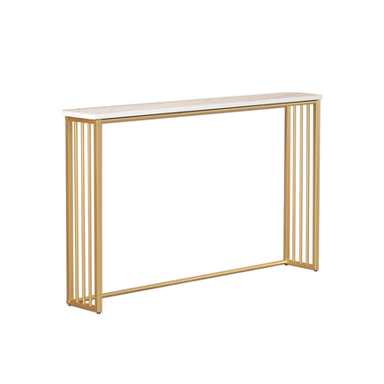 Luxury Gold Narrow Floor Standing Entryway Shelf Multi-Purpose Sofa Back Console Table Storage Organizer for Living Room Table by zapcart