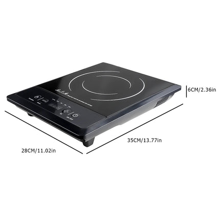 2200W Electric Induction Hob Portable Single Cooker Hot Plate Hobs Cooking Stove by zapcart