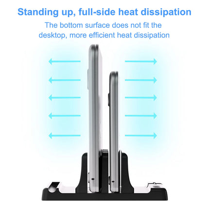 ANMONE Vertical Laptop Stand With Adjustable Dock For Home by zapcart