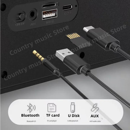 Honoursacy Portable Bluetooth Soundbar For TV And PC by zapcart