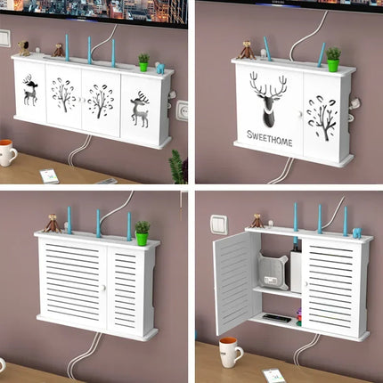 Dreamburgh Wall Mounted Router Shelf Living Room Storage by zapcart
