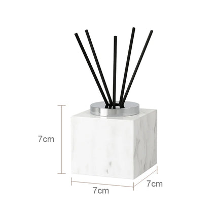 Volakos White Natural Marble Bathroom Set Soap Dispenser Soap Dish Toilet Brush Tissue Box Tray Bathroom Accessories by zapcart