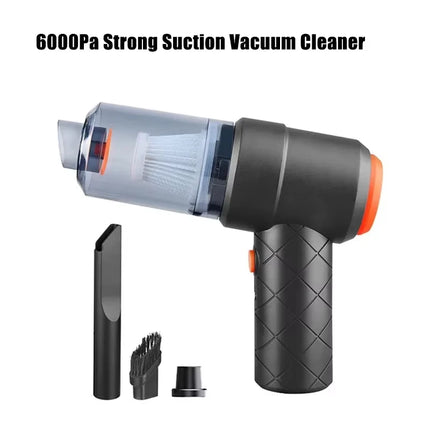 120W Wireless Car Vacuum Cleaner 6000Pa High-Power Cordless Handheld Portable Vacuum and Air Blower For Home Office Car by zapcart