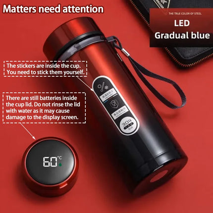 500ML-1Liter Stainless Steel Thermos Bottle with LED Temperature Display Sus304 Tea Water Bottle Vacuum Flask Portable Cups by zapcart