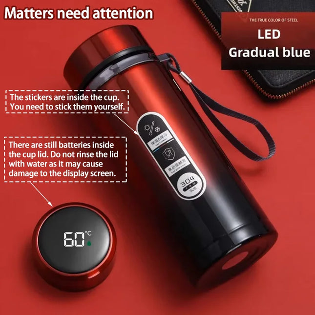 500ML-1Liter Stainless Steel Thermos Bottle with LED Temperature Display Sus304 Tea Water Bottle Vacuum Flask Portable Cups by zapcart