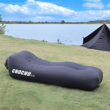 Premium Inflatable Lounger Sofa - Extra Large Anti-Roll Design for Pool, Camping & Indoor Use | Quick Blow Up Bed by zapcart