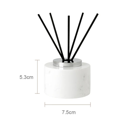 Volakos White Natural Marble Bathroom Set Soap Dispenser Soap Dish Toilet Brush Tissue Box Tray Bathroom Accessories by zapcart