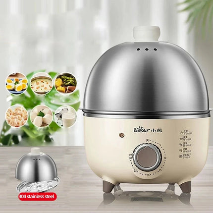 360W Electric Egg Boiler Breakfast Machine Multicooker Steamer Automatic Egg Cookers Home Egg Custard Steaming Cooker with Timer by zapcart