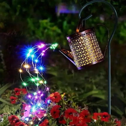 1pc Solar Watering Can with Lights,Solar Lanterns Outdoor Hanging Waterproof Garden Decor,Solar Garden Lights Yard Decorations by zapcart