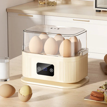 TINSOL 200W Smart Electric Egg Boiler Kitchen Breakfast Machine 200W high-power steamer 6-egg capacity With timer function by zapcart