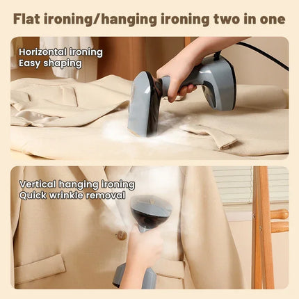 Foldable Ironing Machine 1500W Fast-Heat Garment Steamer Household Electric Fabric Steamer for Home Travel Handheld Steam Iron by zapcart