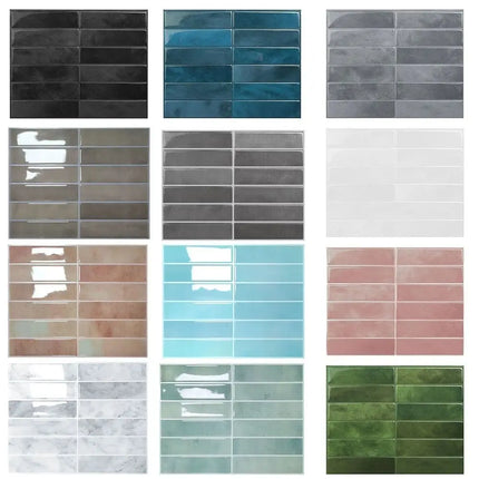 Waterproof Self Adhesive Tile Wall Stickers Oil-proof Moisture-proof Wall Decal Anti Fouling Heat-resistant Wallpaper by zapcart
