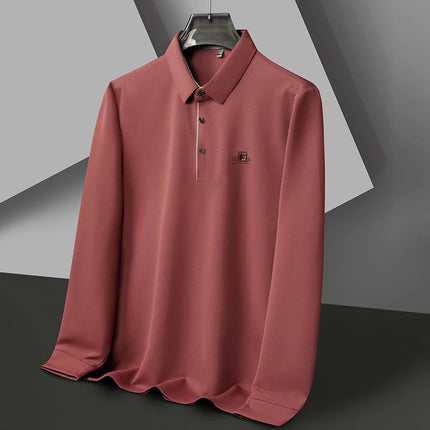 CN Zhejiang Mens Long Sleeve Polo Shirt Advanced Print by zapcart
