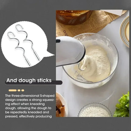 7-Speed Electric Hand Mixer Automatic Blender for Cream Egg Cake Dough Versatile Kitchen Appliance Tool by zapcart