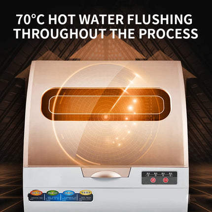 800W Dishwasher Home Desktop Fully Automatic Sterilization and Cleaning Integrated Mini Dishwasher 220V 50Hz by zapcart
