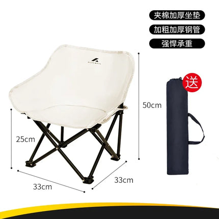 Mini Portable Folding Moon Chair Curved Recliner for Kids Outdoor Camping Beach Chair Pink Age 2-8 Years Compact by zapcart