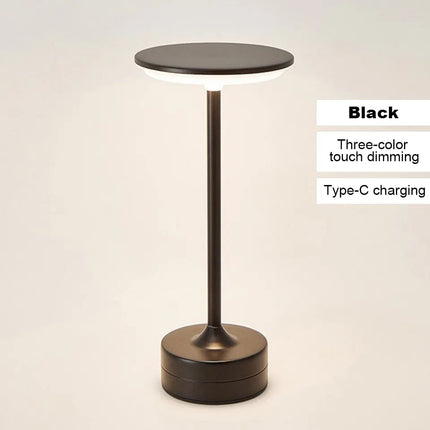 LED Table Lamp Touch Sensor Night Light USB Rechargeable Portable Bedroom Night Light Wireless Reading Lamp Restaurant Hotel Bar by zapcart