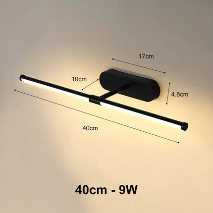 Mirror Light LED Wall Lamp Modern Bathroom Wall Light 43cm 58cm AC85 - 265V Indoor Lighting Bedroom Wall Sconces Light Fixtures by zapcart