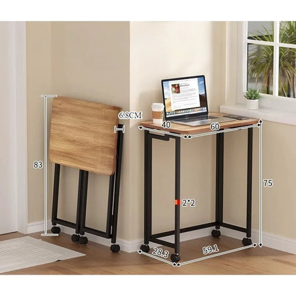 Folding computer desk desk removable table home student study table bedroom bedside table writing table desk by zapcart