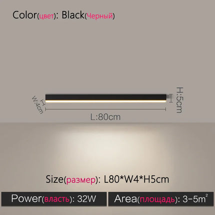 TES Long Strip Ceiling Light Office Surface Mounted LED by zapcart